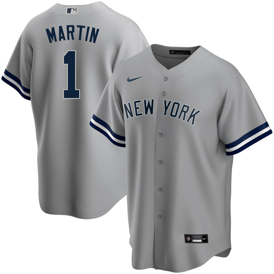 2020 Nike Men #1 Billy Martin New York Yankees Baseball Jerseys Sale-Gray